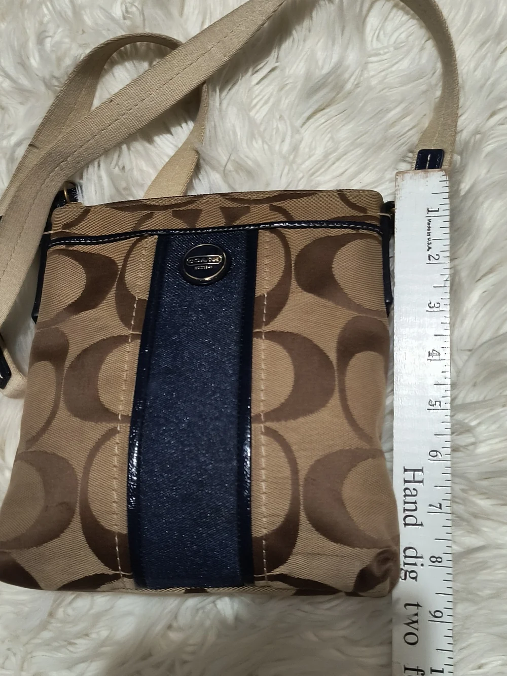 Coach Signature Canvas Crossbody Bag in Brown